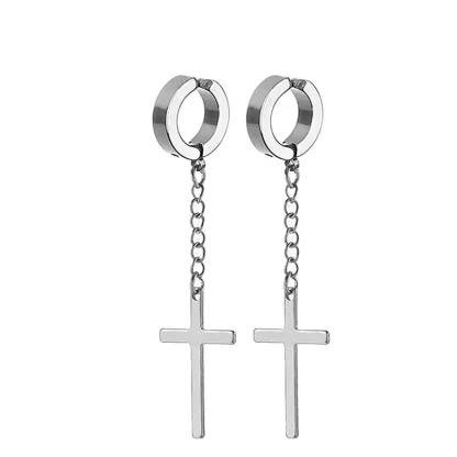 Hypoallergenic Dangle Earrings with Chain Design - Image 11
