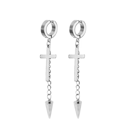 Hypoallergenic Dangle Earrings with Chain Design - Image 12