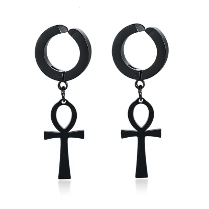 Hypoallergenic Dangle Earrings with Chain Design - Image 10