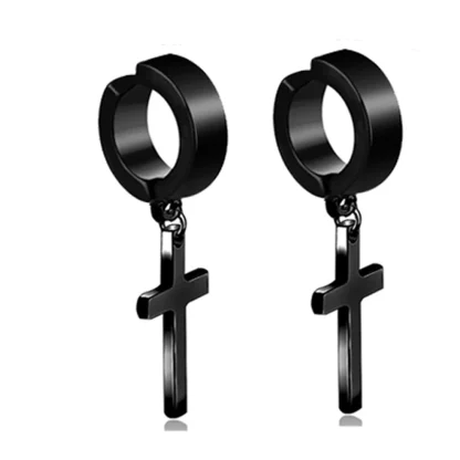 Hypoallergenic Dangle Earrings with Chain Design - Image 14