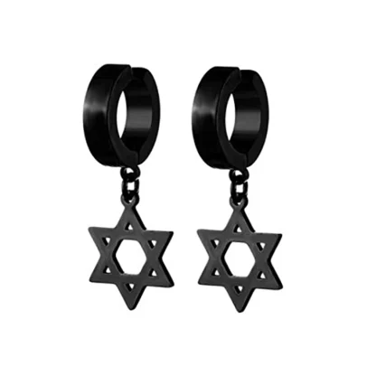 Hypoallergenic Dangle Earrings with Chain Design - Image 13