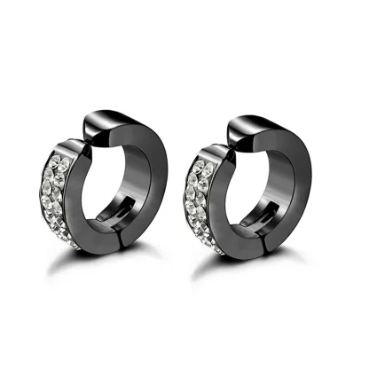 Punk Hoop Earrings with Spike Design - Image 8