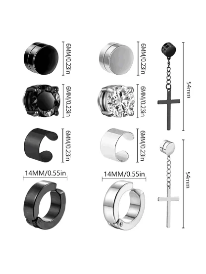 Fashionable Unisex Magnetic Small Earrings - Image 8