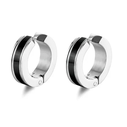 Punk Hoop Earrings with Spike Design - Image 5