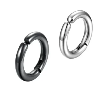 Non-Piercing Hoop Earrings with Sleek Design