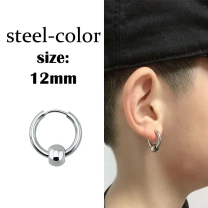 Chain Dangle Earrings with Geometric Design - Image 6