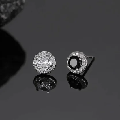 Luxury Bling Stud Earring with Round Design - Image 6