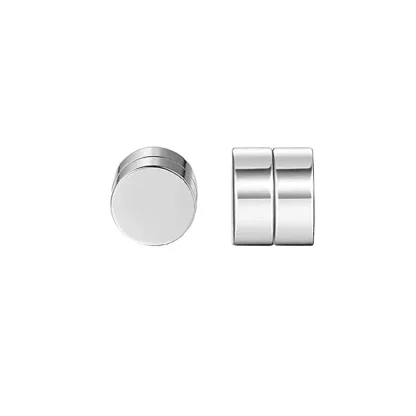 Magnetic Earrings with Chain and Cross Dangle - Image 7