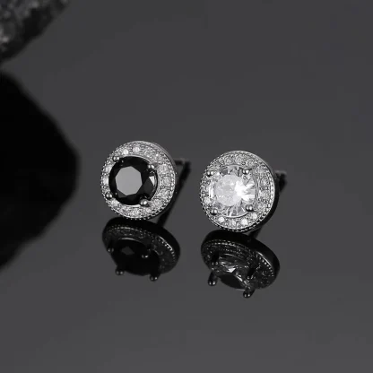 Luxury Bling Stud Earring with Round Design - Image 5
