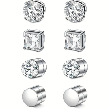 Minimalist Round Earring with Magnet - Image 8