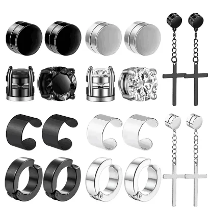 Fashionable Unisex Magnetic Small Earrings - Image 7