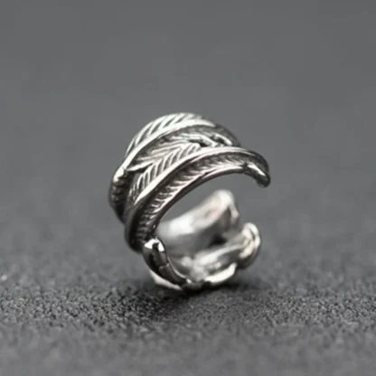 Stylish Cuff Earring with Feather Shape - Image 4