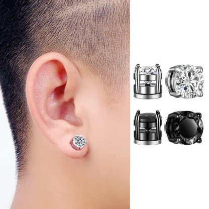 Unisex Non-Piercing Hoop Earrings - Image 2