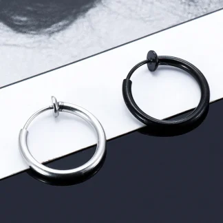 Unisex Non-Piercing Hoop Earrings