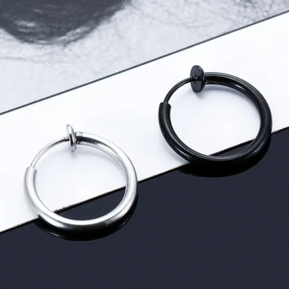 Unisex Non-Piercing Hoop Earrings