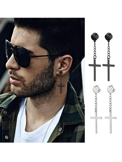 Fashionable Unisex Magnetic Small Earrings - Image 2