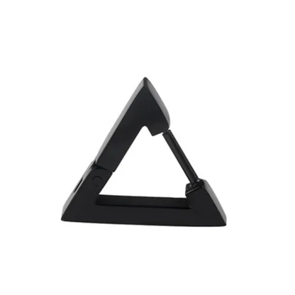 Simple Huggie Earrings with Geometric Design - Image 2