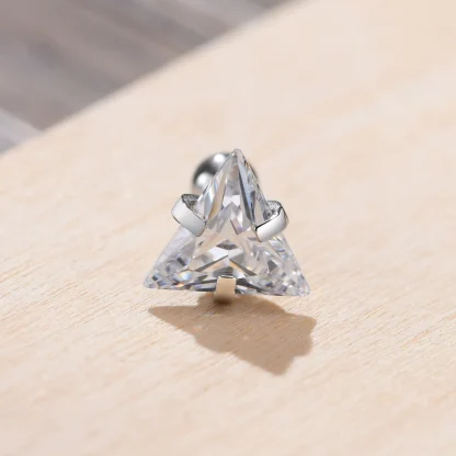 Classic Triangle Stud Earrings with Luxury Design