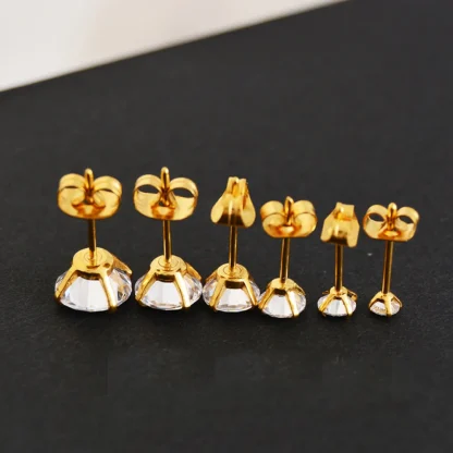 Sparkling Stud Earrings with Luxury Design - Image 3