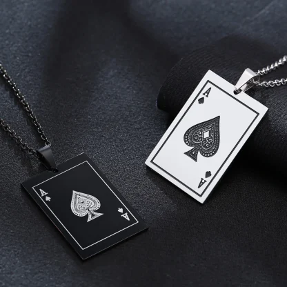 Stylish Stud Earrings with Ace of Spades Design - Image 8