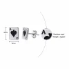 Stylish Stud Earrings with Ace of Spades Design - Image 10
