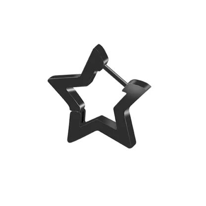 Simple Huggie Earrings with Geometric Design - Image 7