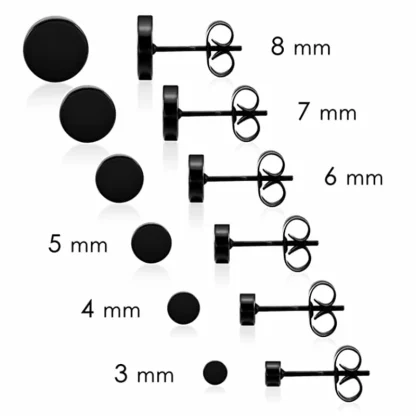 Simplicity Stud Earrings with Round Design - Image 7