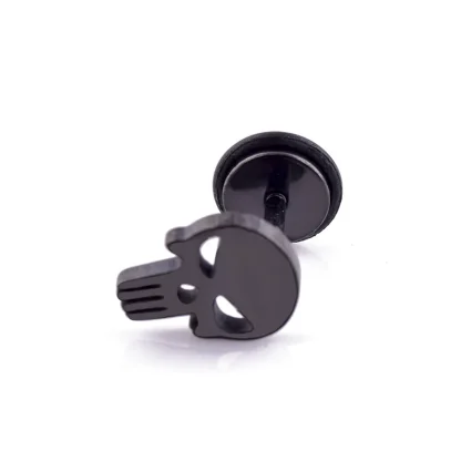 Punk-style Stud Earrings with Skull Decor