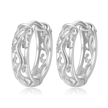 Dragon Earrings with Hollow Out Design - Image 7