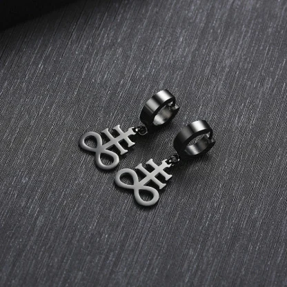 Creative Earrings with Fishbone Design - Image 2
