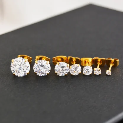 Sparkling Stud Earrings with Luxury Design - Image 4