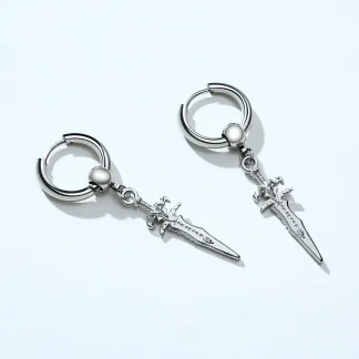 Statement Earrings with Dagger Dangle