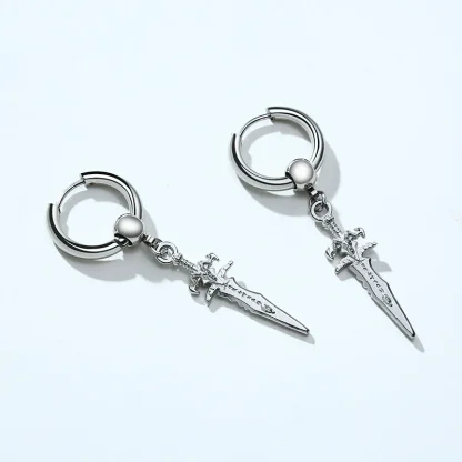 Statement Earrings with Dagger Dangle