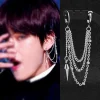 Stylish Earrings with Triple Layered Chain