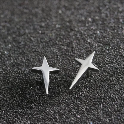 Mini Stud Earrings with Ghost Design - Image 4