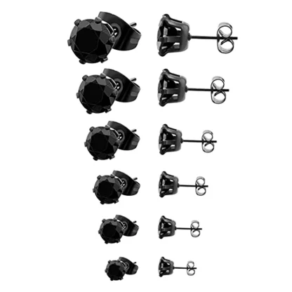 Square Shape Luxurious Stud Earrings - Image 5