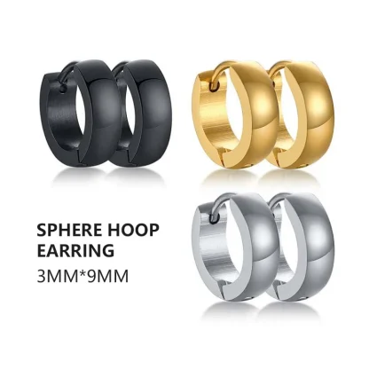 Non-fading Hoop Earrings with Sleek Design - Image 14