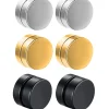 Minimalist Magnetic Earrings with Round Design - Image 3
