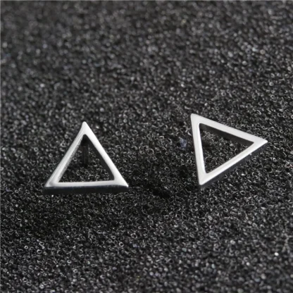 Mini Stud Earrings with Ghost Design - Image 11