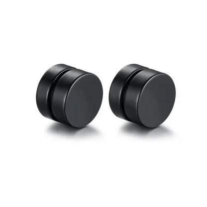 Sleek Magnetic Earrings with Round Shape - Image 3