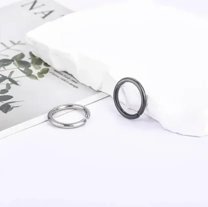 Non-piercing Cuff Earrings with Solid Color - Image 4