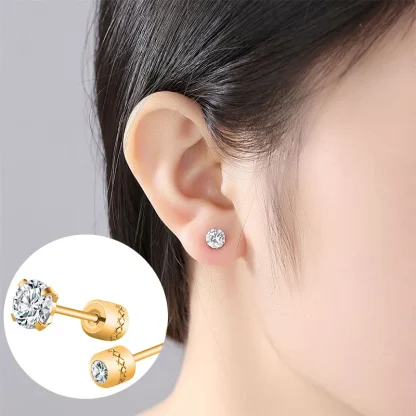 Hypoallergenic Earrings with Sparkling Design - Image 6