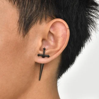 Gothic Sword Shaped Earrings for Men