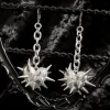 Dangle Heart Earrings with Spike Design - Image 2