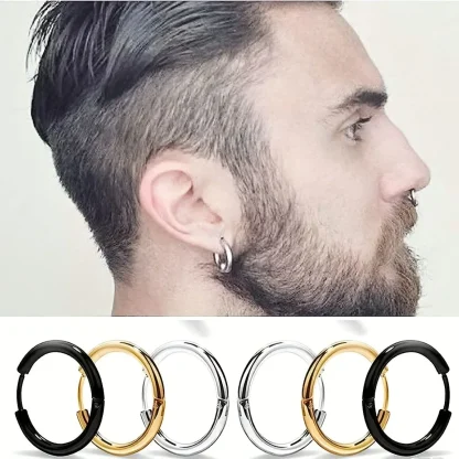 Simple 5 Pieces Hoop Earrings - Image 2