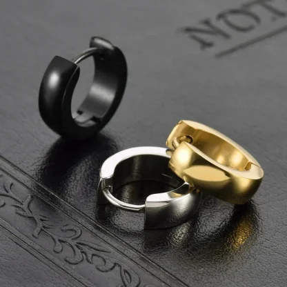 Non-fading Hoop Earrings with Sleek Design - Image 11