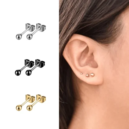 Sparkling Stud Earrings with Hypoallergenic - Image 12