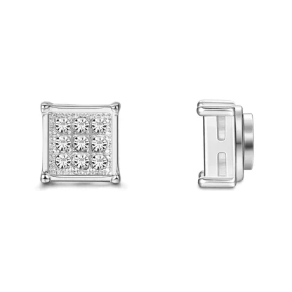 Non-Piercing Earrings with Sparkling Decor