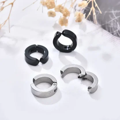 Non-piercing Cuff Earrings with Solid Color - Image 8