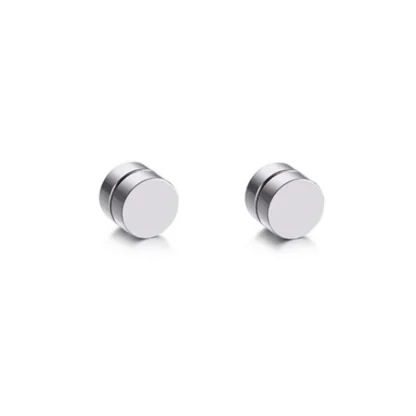 Sleek Magnetic Earrings with Round Shape - Image 2